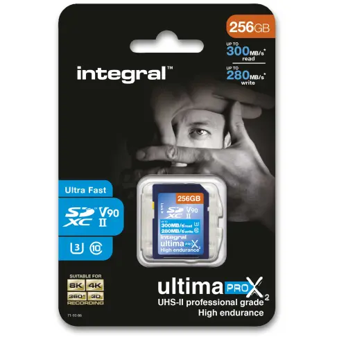 Carte mémoire INTEGRAL INSDX 256 G 300/280 U 2 - 2